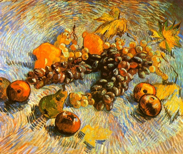 Vincent van Gogh - Still-Life with Apples Pears Lemons and Grapes - 1887