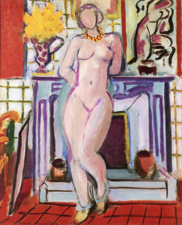 Nude Standing in front of the Fireplace, Henri Matisse